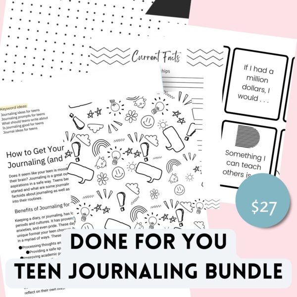 journaling ideas for teens done for you blog posts