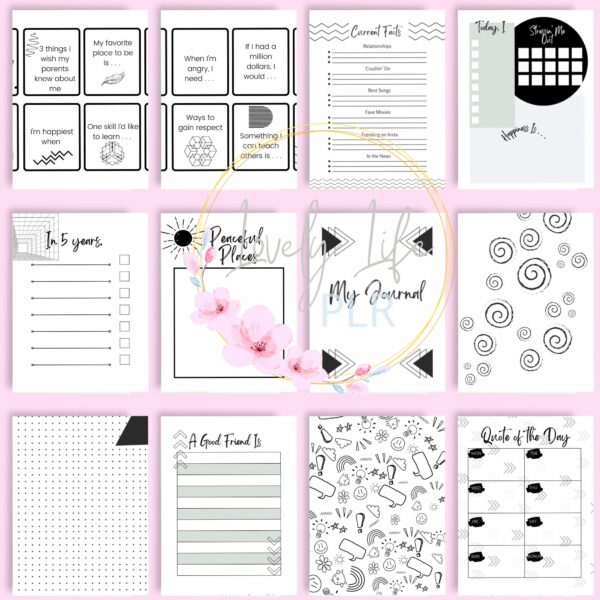 PLR journal pages for bloggers